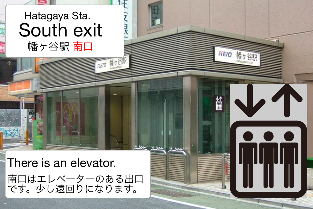 From Hatagaya station.南口から。